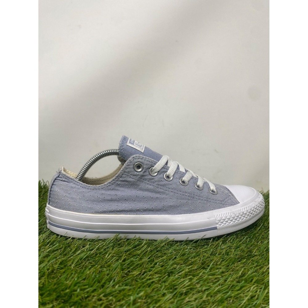 Converse Chuck Taylor All Star Low Blue Dotted Canvas Women's 9 Athletic Woven